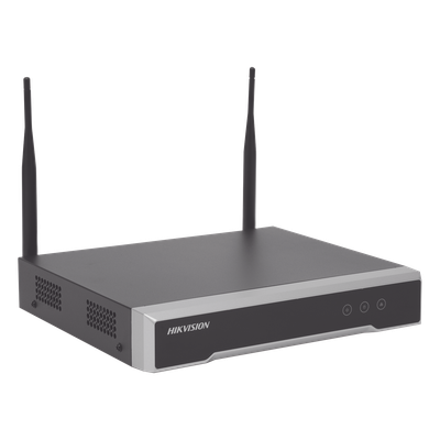HIKVISION - NVR IP / 4 Canales / 4 Megapixel / 1 Bahía HDD hasta 6 TB / Wi-Fi MIMO 2.4 GHz / Full HD