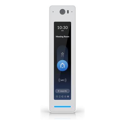 UBIQUITI - Lector de Acceso IP / 2 Megapixel / NFC / PIN / Reconocimiento Facial / PoE / Intercomunicador Bidireccional / IP55 / Pantalla Táctil 4.7"