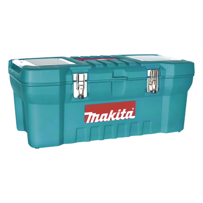 MAKITA - Caja de herramientas / 24" (1.97 pies) / Doble cerradura metálica / Bandeja desmontable / 60 x 25 x 30 cm