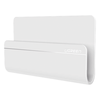 UGREEN - Soporte de Pared Adhesivo / Compatible Dispositivos 165×81×26.5 mm / Adhesivo 3M / Gestión de Cables / Material ABS / Color Blanco