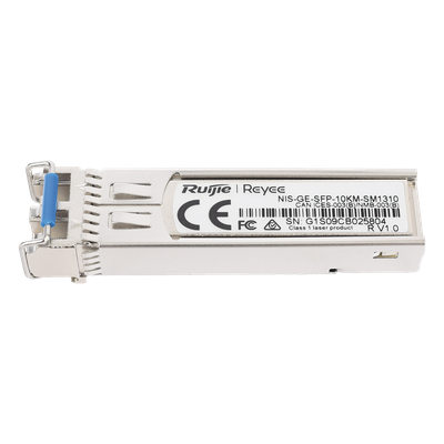 RUIJIE - Transceptor SFP 1G / Monomodo 10 km (32808.4 ft) / 1310 nm / LC / Industrial -40 a 85 °C / DDM