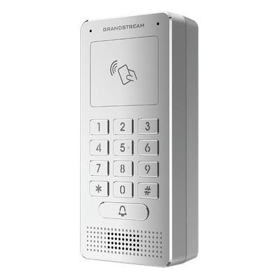 GRANDSTREAM - Audioportero IP / SIP / RFID y Teclado Retroiluminado / IP65 / IK06 / 3 Entradas y 2 Salidas de Alarma