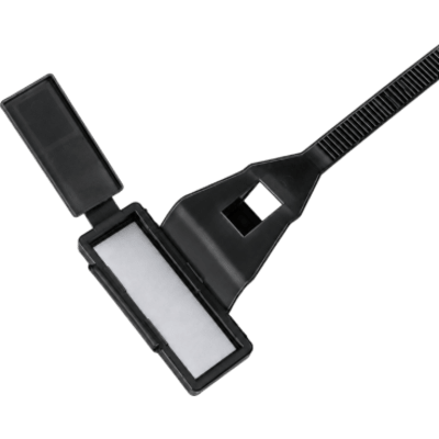LINKEDPRO - CINCHOS DE 4.8 X 200 MM NEGROS CON ESPACIO PARA MARCAR PAQUETE DE 100 PIEZAS