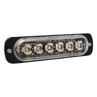 SIGNALPRO - Luz Auxiliar LED / 6 LED Alta Potencia / Perfil Bajo 9 mm / SAE Clase 1 / ECE R65 / IPX7 / Sincronización 15 Unidades