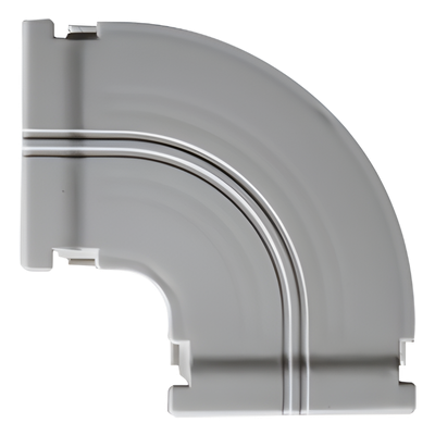 THORSMAN - Curva Horizontal 90° / Canaleta DX10000 / ABS V0 / -20°C a +80°C / 0.025 kg/m / 3.28 ft Aplicaciones