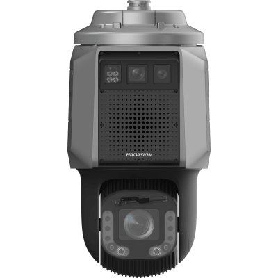 HIKVISION - Cámara PTZ con Radar Triple Cámara Integrada / Detección de Intrusión por Radar / Rango de Detección 500 m / 32x Zoom Óptico / IP67