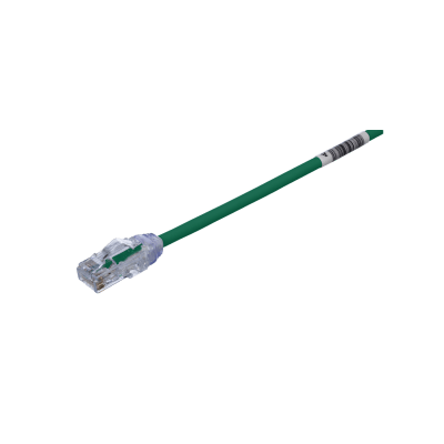 PANDUIT - Cable de Parcheo UTP Cat6A, CM/LSZH, Diámetro Reducido (28AWG), Color Verde, 3.05 Metros (10 Pies)