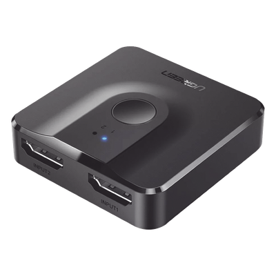 UGREEN - Switch HDMI Bidireccional / 4K 60Hz / HDR / 3D / Dolby Atmos / Metal / Sin Alimentación Externa