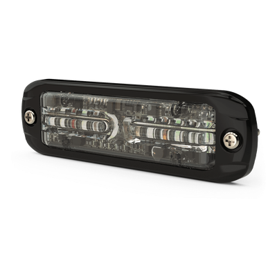 ECCO - Luz LED de Advertencia Exterior / 18 LEDs Tricolor / Perfil Ultra Delgado / 12-24 VDC / Óptica 360°