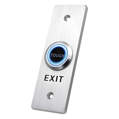 ACCESSPRO - Botón de Salida / Perfil Delgado / Contacto NO/COM/NC / Táctil / Aluminio / 24VCC 3A