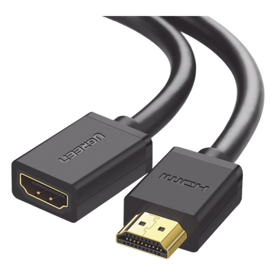 UGREEN - Cable Extensor HDMI / 1 m (3.28 ft) / 4K@60Hz / 3D / HDR / Macho a Hembra / Cobre Estañado / Transmisión Estable