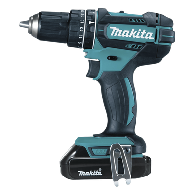 MAKITA - Rotomartillo/Taladro Inalámbrico (1/2") de 1,900 RPM, 18Vcc, Torque 62 N.m (Incluye 2 Baterías y Cargardor).