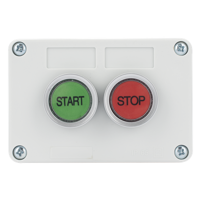 ACCESSPRO - Botonera de Control / IP40 / 24 VCD / 106 x 72 x 58 mm / 4.17 x 2.83 x 2.28 in / Start-Stop / NO
