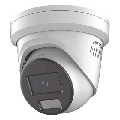 HIKVISION - Cámara Turret IP / 8 Megapixel / Dual Light 40 m (131.2 ft) / ColorVu F1.0 / WDR 130 dB / Audio Bidireccional / IP67
