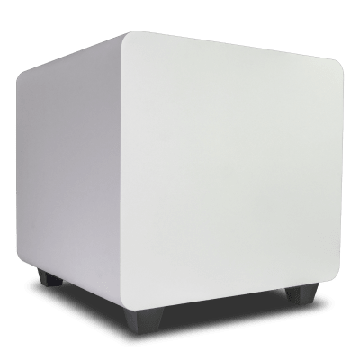 TRUAUDIO - Subwoofer Activo de 10in | Diseño Down-Firing | 300W RMS | Recinto Sellado | Acabado Blanco