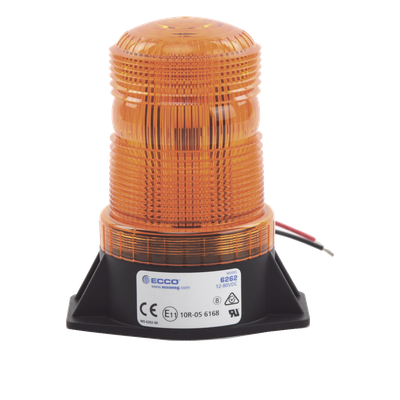 ECCO - Mini Burbuja LED / Rango 12-80 VCC / IP66/67 / 8 Destellos 70 FPM / SAE J845 Clase III / Montaje Permanente
