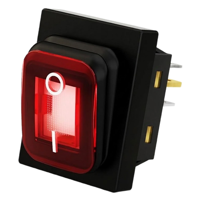ACCESSPRO - Interruptor Industrial con LED / IP65 / Contactos NO-COM-NC / Operación -40°C a 125°C / 12/24 VCC / 30A