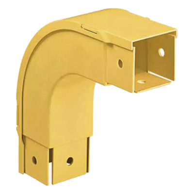 PANDUIT - Bajada Vertical Exterior / Ángulo 90° / Radio de Curvatura 50.8 mm / Altura 176.3 mm / Canaleta 2x2 / Amarillo