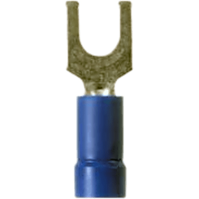 PANDUIT - Terminal tipo espada / Calibre 14-16 AWG / Tornillo #8 / Vinilo azul / 0.45 in (11.4 mm)