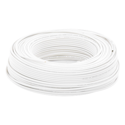 SFIRE - Cable para Alarma / 4 Conductores / 22 AWG / CCA / 100 m (328 ft) / Retardante a la Llama / Blanco