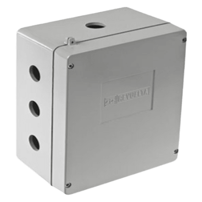 RAWELT - Caja de Unión de Aluminio con 3 salidas de 3/4" / 3 Orificios en la parte inferior.