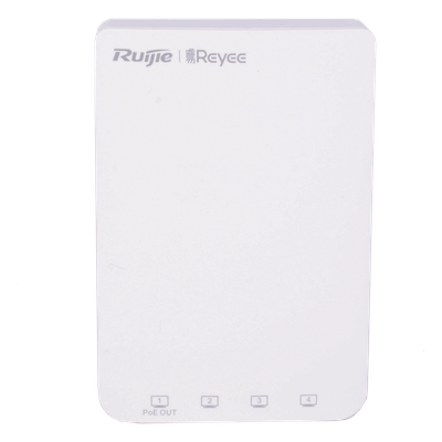 RUIJIE - Punto de Acceso Wall Plate / Wi-Fi 5 / 1267 Mbps / MU-MIMO 2x2 / 5 Puertos Gigabit / PoE Out / Mesh / Beamforming