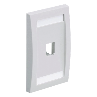 PANDUIT - Placa de Pared Vertical / 1 Puerto Mini-Com / 69.8 x 114.3 mm / ABS / Blanco / RoHS