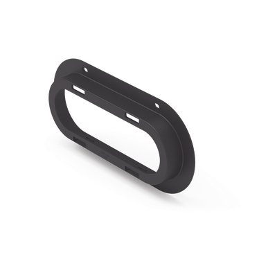 ECCO - Brida de Policarbonato / Accesorio para Plafón ED3040-ED3060 / Resistente a Impactos / Color Negro UV