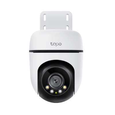 TP-LINK - Cámara de Seguridad PTZ Exterior Wi-Fi / 2K 3 Megapixel (2304×1296) / 360° Panorámica Horizontal + 130° Vertical / Seguimiento Inteligente de Movimiento / Visión Nocturna a Color / IP65 / Compatible Alexa y Google Home