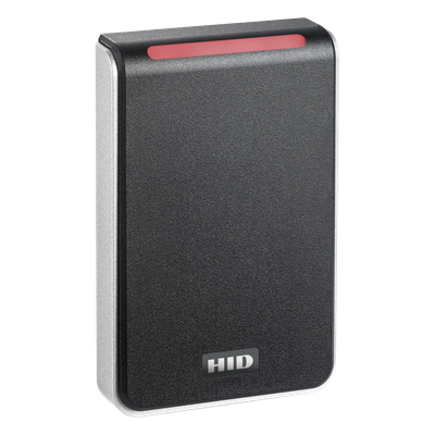 HID - Lector de Control de Acceso / Multitecnología SEOS / BLE / iCLASS / MIFARE DESFire EV1 / Wiegand y OSDP / LED Tricolor / 80x121.5x19.5 mm