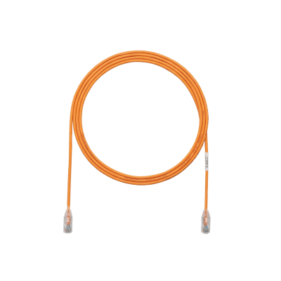 PANDUIT - Cable de Parcheo TX6, UTP Cat6, Diámetro Reducido (28AWG), Color Narnaja, 0.30 Metros (1 Pie)