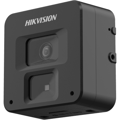 HIKVISION - Micro Cámara IP para Manufactura de 5 Megapixel / Lente de 4 mm / Micrófono Interconstruido / Enfoque de 0.1 Metro a 0.5 Metros / 0.5 Metros de Luz Blanca / Ideal para Procesos de Manufactura / WDR 120 dB / PoE / Micro SD