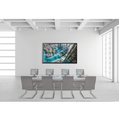 HIKVISION - Kit Videowall 2X2 / Incluye 4 Pantallas de 55" / Decoder / Base de Pared / Accesorios de Instalación