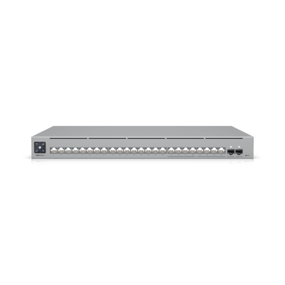 UBIQUITI - UniFi Switch Pro Max 24 – Switch Capa 3 con 24 Puertos (8 × 2.5 GbE y 16 × 1 GbE), 2 Puertos SFP+ 10G y Pantalla Informativa Integrada