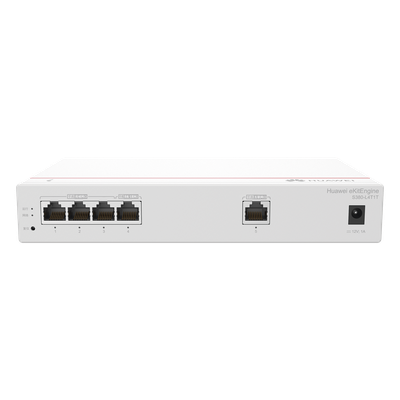 HUAWEI - Router Gateway / 1 Puerto WAN Gigabit / 1 Puerto LAN/WAN Configurable / 3 Puertos LAN Gigabit / Rendimiento 1 Gbps / Controlador 32 APs / 150 Clientes / Libre de Licenciamiento