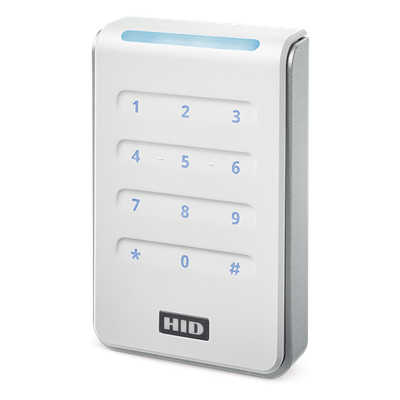 HID - Lector de Control de Acceso / Multitecnología / Teclado 2x6 / Salida Wiegand y OSDP / LED Tricolor / Proximidad HID, Indala, AWID, EM