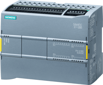 SIEMENS - PLC de Seguridad / CPU 1215FC DC/DC/DC / 250 KB Memoria / 14 DI 24V DC / 10 DO 24V DC / 2 AI 0-10V / 2 AO 0-20mA / 2 Puertos PROFINET / SIL 3 / PLe / Failsafe