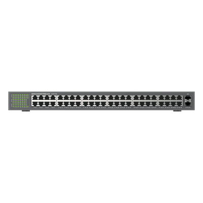 GRANDSTREAM - Switch No Administrable / 48 Puertos Gigabit / 100 Gbps / 2 SFP / Montaje Rack / 9KB Jumbo Frame