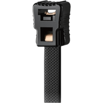 LINKEDPRO - Cinchos de Nylon Armables / Cinta Continua 15 m (49.2 ft) / 25 Cabezales / Tracción 55 kg (120 lb) / Nylon 66 / Negro