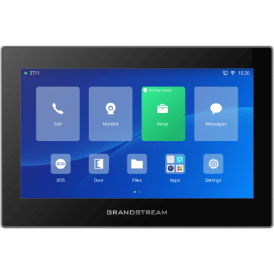 GRANDSTREAM - Estación de Intercomunicación SIP con Wi-Fi 6, Bluetooth y Control Total para Agendamiento de Salas y Edificios Inteligentes (Color Negro)