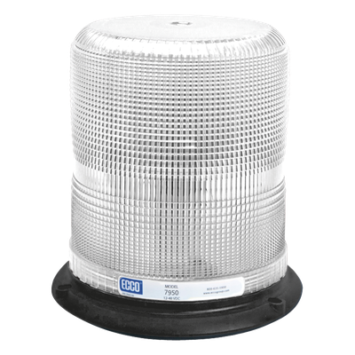 ECCO - Burbuja LED Ultra Brillante / 3 LEDs de 5W / 12-48 VCC / SAE J845 Clase II / Montaje Permanente / 6.5' x 6.7'