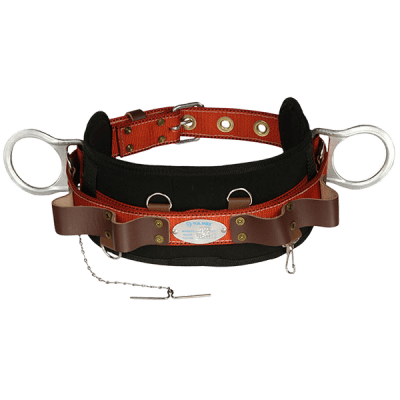 TULMEX - Cinturón de Liniero / Poliéster / 2 Anillos Tipo D / Talla 44 / 20' D-D / 44' Total