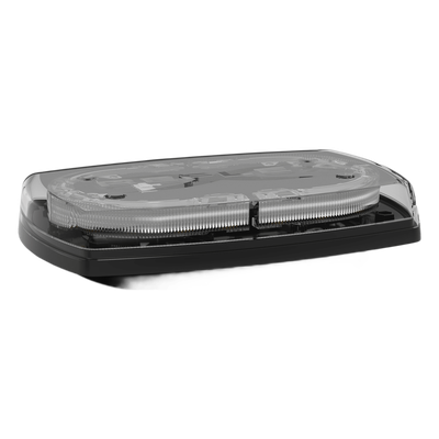ECCO - Minibar LED / 10 Pulgadas / 48 LEDs / 91 Patrones de Destello / 12-24 VDC / Base Magnética / Lente Transparente