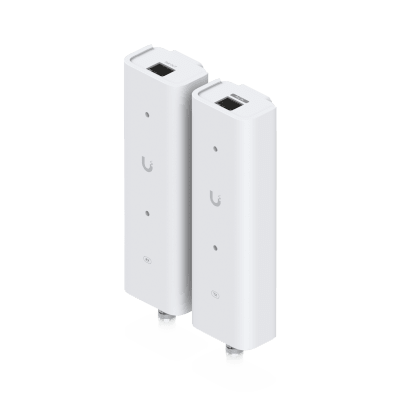 UBIQUITI - Kit Extensor PoE sobre 2 Hilos (Par Transmisor/Receptor) para Cable Par Trenzado o Coaxial, Entrada PoE++ y Salida PoE/PoE+, Incluye Adaptadores BNC