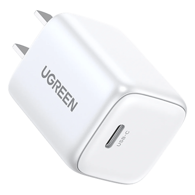 UGREEN - Cargador Mini de 30W serie Nexode | 1 USB-C de Carga Rápida | Tecnología GaN II | Power Delivery 3.0 | Quick Charge 4.0 | Carga Inteligente | Múltiple Protección  | Mayor Eficiencia Energética | Color Blanco.