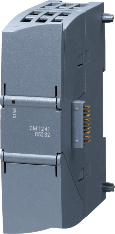 SIEMENS - Módulo de Comunicación SIMATIC S7-1200 / CM 1241 RS232 / Interface 9-pin D-sub / Protocolos Freeport-ASCII-Modbus RTU / IP20 / Certificaciones Internacionales