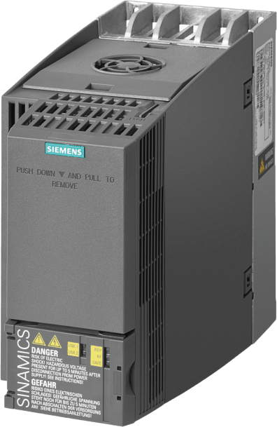 SIEMENS - Variador de Frecuencia SINAMICS G120C / 5.5 kW (7.5 HP) / 380-480V AC / PROFINET + EtherNet/IP / Control Vectorial Sin Encóder / IP20 / Frame Size FSB