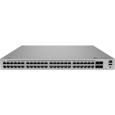 HUAWEI - Switch eKit Distribución/Core MultiGigabit PoE+ Capa 3 / 48 puertos PoE+ 2.5 Gbps + 4 SFP+ / iStack / PoE Perpetuo (360 W) / Libre de Licenciamiento