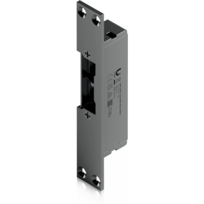 UBIQUITI - Cerradura de Contrachapa Eléctrica / Fail-Secure / Sujeción 227 kg (500 lb) / Pestillo 8 mm / 12 VCC