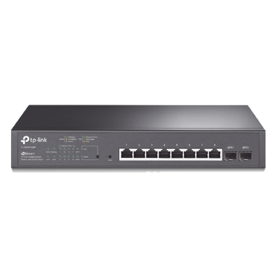 TP-LINK - Switch PoE Administrable / 8 Puertos Gigabit PoE+ / 2 Puertos SFP / 150W / SDN / Montaje en Rack